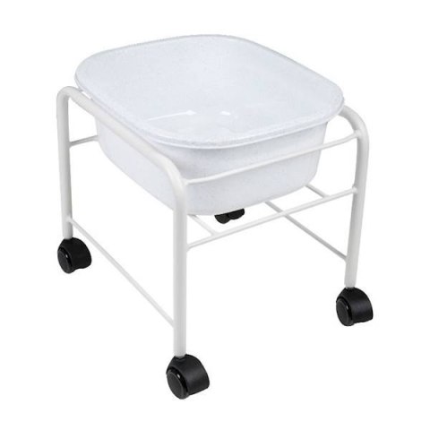 BRODZIK DO PEDICURE PROSTY Z KÓŁKAMI BIAŁY 131510 BRODZIK DO PEDICURE PROSTY Z KÓŁKAMI BIAŁY 131510