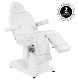 FOTEL KOSMETYCZNY ELEKTR. AZZURRO 708AS PEDI BIAŁY