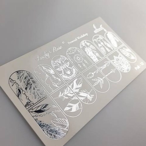 NAKLEJKI NA PAZNOKCIE FOIL SILVER-12