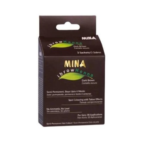 MINA HENNA DO BRWI- DARK BROWN (CIEMNY BRĄZ)
