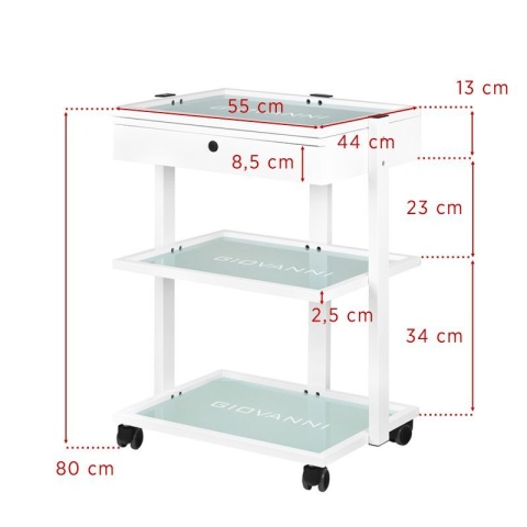 STOLIK KOSMETYCZNY TYP 1040A GIOVANNI 101568 STOLIK KOSMETYCZNY TYP 1040A GIOVANNI 101568