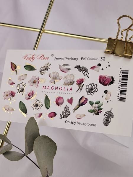 NAKLEJKI NA PAZNOKCIE FOIL COLOR GOLD-32