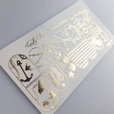 NAKLEJKI NA PAZNOKCIE FOIL GOLD-7