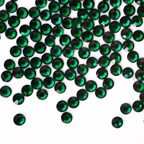 Cyrkonie do paznokci szklane SS3 EMERALD