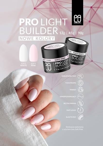 PALU Żel Budujący Pro Light Builder Soft White/45g