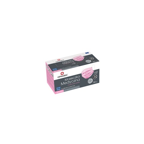 MASKA MEDYCZNA OPHARM 50szt. PINK
